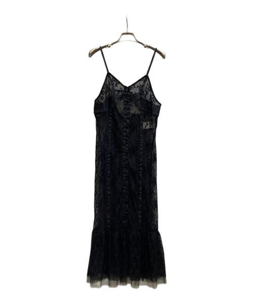 MAISON SPECIAL（メゾンスペシャル）MAISON SPECIAL (メゾンスペシャル) Lace Docking Camisole Onepiece/21251265805 ブラック サイズ:F 未使用品の古着・服飾アイテム