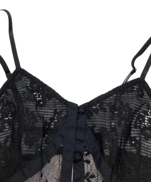 MAISON SPECIAL（メゾンスペシャル）MAISON SPECIAL (メゾンスペシャル) Lace Docking Camisole Onepiece/21251265805 ブラック サイズ:F 未使用品の古着・服飾アイテム
