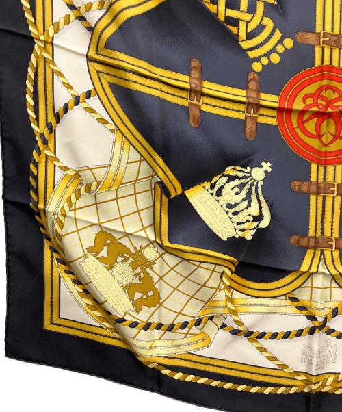 HERMES（エルメス）HERMES (エルメス) カレ90 ネイビーの古着・服飾アイテム