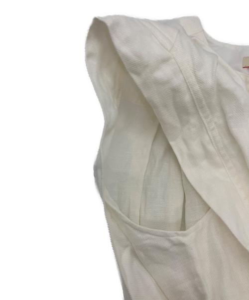 BACCA（バッカ）BACCA (バッカ) リネンツイルカフタンワンピース ホワイト サイズ:36の古着・服飾アイテム