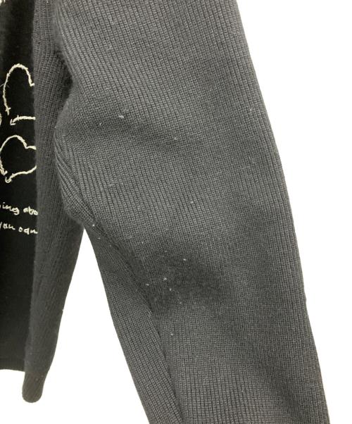 FRAMeWORK（フレームワーク）FRAMeWORK (フレームワーク) ハンド刺繍ラブカーディガン ブラック サイズ:Freeの古着・服飾アイテム