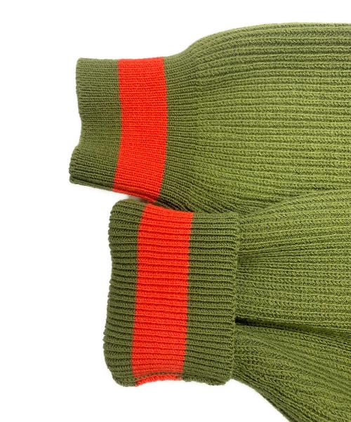 SOFIE D'HOORE（ソフィードール）SOFIE D'HOORE (ソフィードール) Vネックボリュームリブセーター グリーン サイズ:Mの古着・服飾アイテム