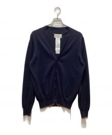 Maison Margiela（メゾンマルジェラ）の古着「エルボーパッチ カーディガン」｜ネイビー
