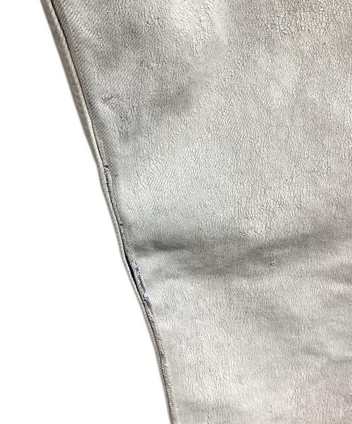 Maison Margiela（メゾンマルジェラ）Maison Margiela (メゾンマルジェラ) ビアンケット加工デニムパンツ ホワイト×ブルー サイズ:28の古着・服飾アイテム