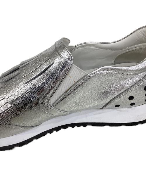 TOD'S（トッズ）TOD'S (トッズ) メタリックフリンジスリッポン シルバー サイズ:36 1/2の古着・服飾アイテム