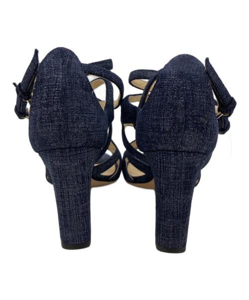 JIMMY CHOO（ジミーチュウ）JIMMY CHOO (ジミーチュウ) デニムサンダル インディゴ サイズ:36　1/2の古着・服飾アイテム