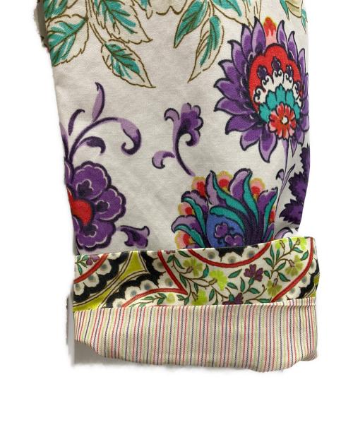 ETRO（エトロ）ETRO (エトロ) 総柄チェスターコート ホワイト サイズ:40の古着・服飾アイテム