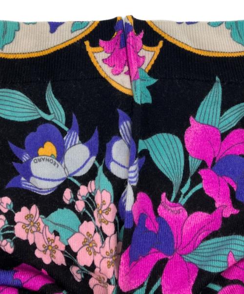 LEONARD（レオナール）LEONARD (レオナール) 総柄ニット マルチカラー サイズ:Mの古着・服飾アイテム