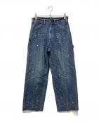LEE×FRAMeWORKリー×フレームワーク）の古着「別注ペイントペインターパンツ」｜インディゴ