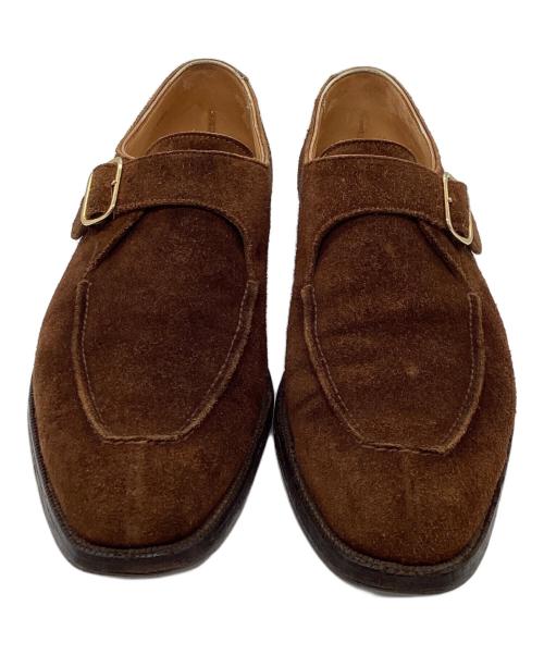 G.F.Cleverley（ジーエフクレバリー）G.F.Cleverley (ジーエフクレバリー) モンクストラップシューズ ブラウン サイズ:7Eの古着・服飾アイテム