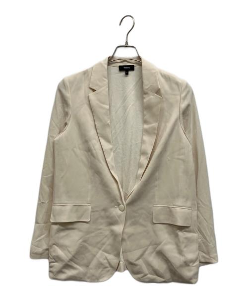 theory（セオリー）theory (セオリー) POWDER CREPE CASUAL BLAZE アイボリーの古着・服飾アイテム