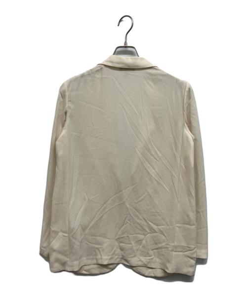 theory（セオリー）theory (セオリー) POWDER CREPE CASUAL BLAZE アイボリーの古着・服飾アイテム