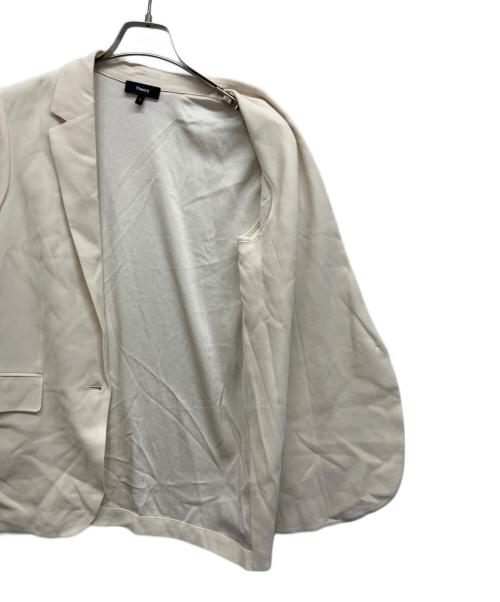 theory（セオリー）theory (セオリー) POWDER CREPE CASUAL BLAZE アイボリーの古着・服飾アイテム