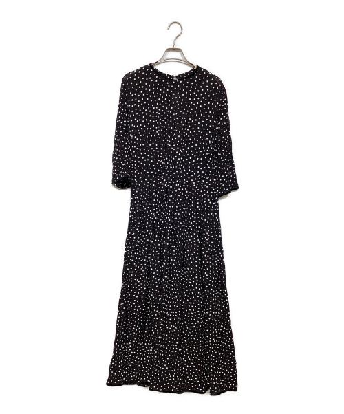 SINME（シンメ）SINME (シンメ) ドットマキシワンピース ブラック サイズ:Mの古着・服飾アイテム