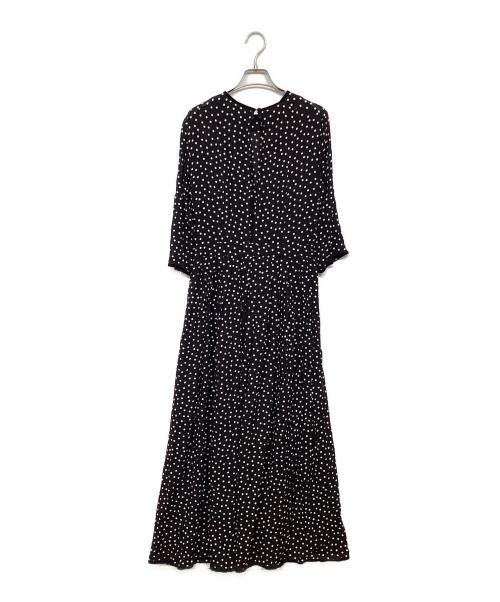 SINME（シンメ）SINME (シンメ) ドットマキシワンピース ブラック サイズ:Mの古着・服飾アイテム