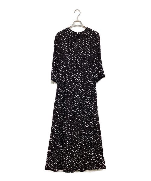 SINME（シンメ）SINME (シンメ) ドットマキシワンピース ブラック サイズ:Mの古着・服飾アイテム