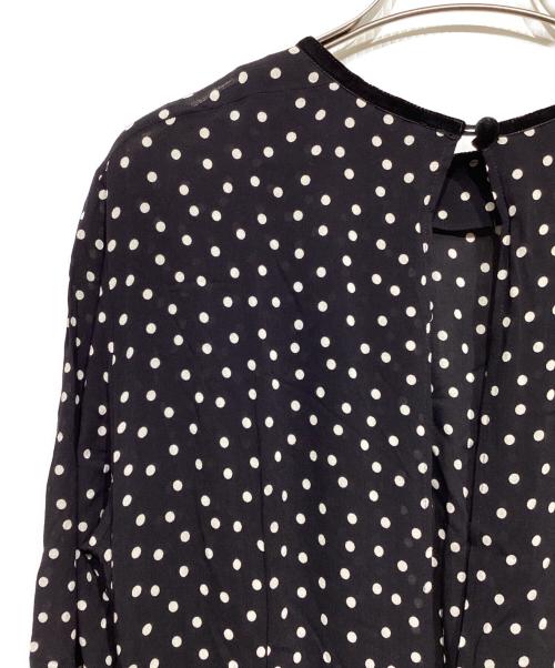 SINME（シンメ）SINME (シンメ) ドットマキシワンピース ブラック サイズ:Mの古着・服飾アイテム