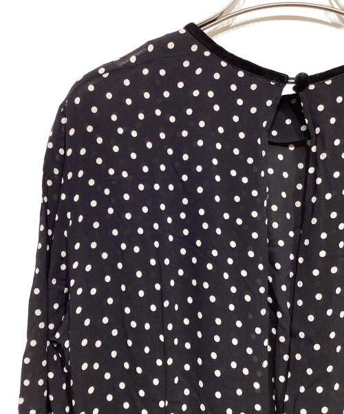 SINME（シンメ）SINME (シンメ) ドットマキシワンピース ブラック サイズ:Mの古着・服飾アイテム