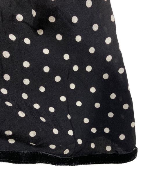 SINME（シンメ）SINME (シンメ) ドットマキシワンピース ブラック サイズ:Mの古着・服飾アイテム