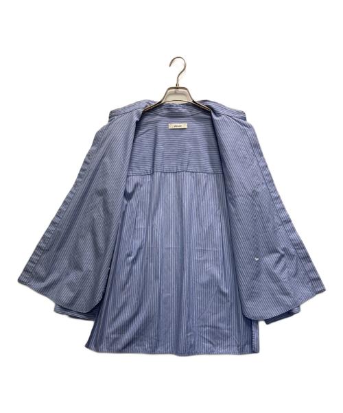 ebure（エブール）ebure (エブール) ストライプシャツ ブルー サイズ:36の古着・服飾アイテム