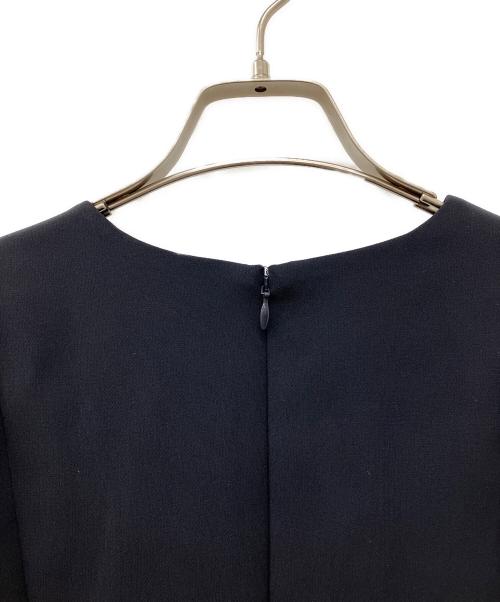 BALLSEY（ボールジィ）BALLSEY (ボールジィ) スティフダブルクロス バレルシルエットワンピース ネイビー サイズ:３６の古着・服飾アイテム