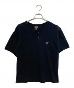Needlesニードルズ）の古着「Henry Neck Tee - Cotton Pique -」｜ブラック
