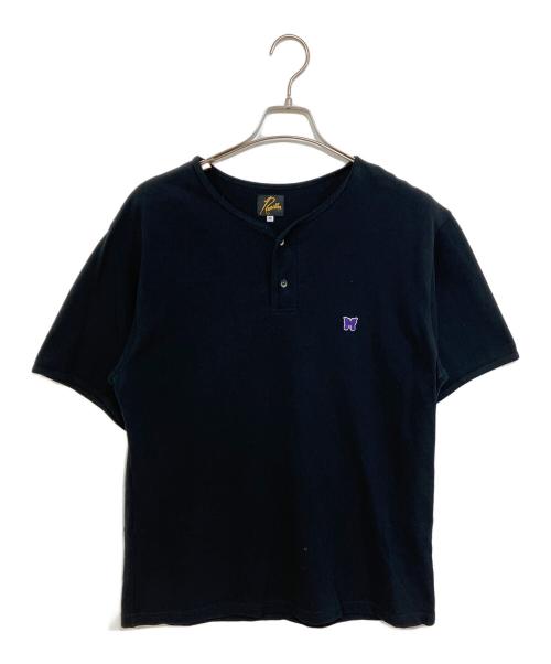 Needles（ニードルズ）Needles (ニードルズ) Henry Neck Tee - Cotton Pique - ブラック サイズ:Mの古着・服飾アイテム