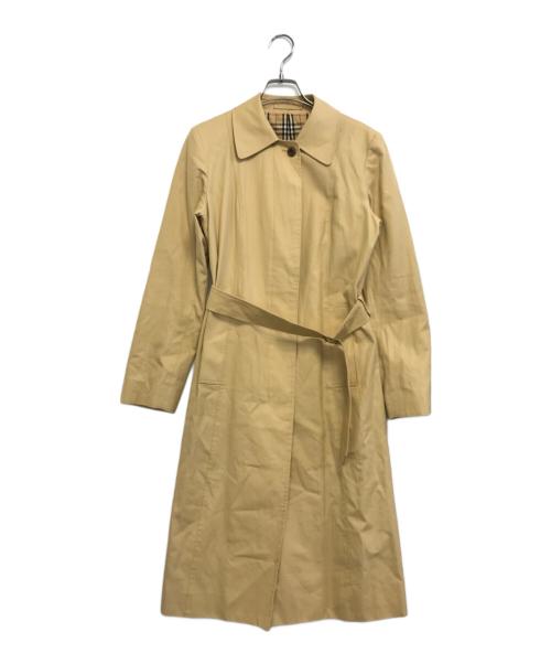 Burberry's（バーバリー）Burberry's (バーバリーズ) 裏ノバチェックステンカラーコート ベージュ サイズ:38の古着・服飾アイテム