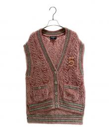 CHANEL（シャネル）の古着「ココボタン レーヨンニットベスト　P73530K10528」｜ピンク