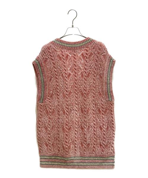 CHANEL（シャネル）CHANEL (シャネル) ココボタン レーヨンニットベスト　P73530K10528 ピンク サイズ:38の古着・服飾アイテム