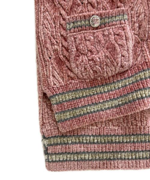 CHANEL（シャネル）CHANEL (シャネル) ココボタン レーヨンニットベスト　P73530K10528 ピンク サイズ:38の古着・服飾アイテム