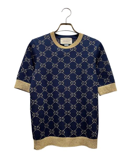 GUCCI（グッチ）GUCCI (グッチ) GGコットンラメ ファブリック トップス ブラック サイズ:Ｓの古着・服飾アイテム