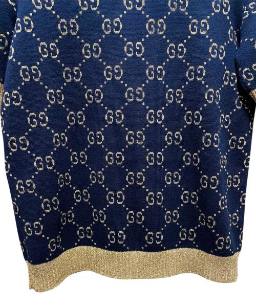 GUCCI（グッチ）GUCCI (グッチ) GGコットンラメ ファブリック トップス ブラック サイズ:Ｓの古着・服飾アイテム