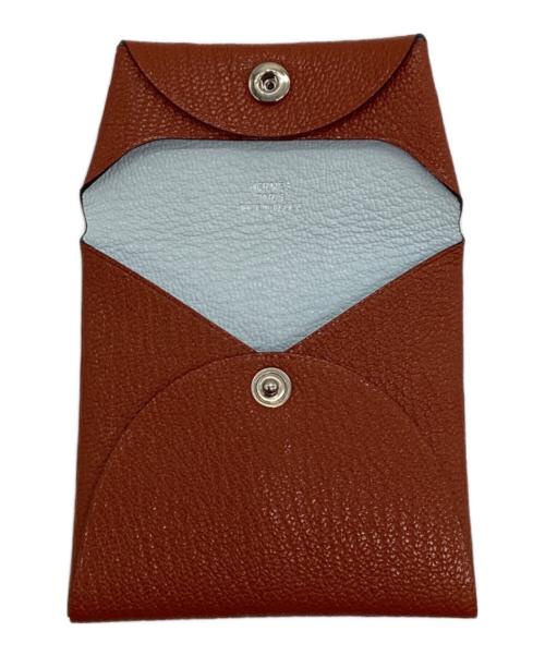 HERMES（エルメス）HERMES (エルメス) バスティア コインケース バーガンディーの古着・服飾アイテム