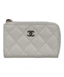 CHANEL（シャネル）の古着「L字ジップコインパース」｜ホワイト