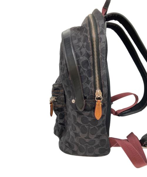 COACH（コーチ）COACH (コーチ) チャーター バックパック・シグネチャー デニム ブラックの古着・服飾アイテム