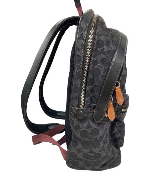 COACH（コーチ）COACH (コーチ) チャーター バックパック・シグネチャー デニム ブラックの古着・服飾アイテム