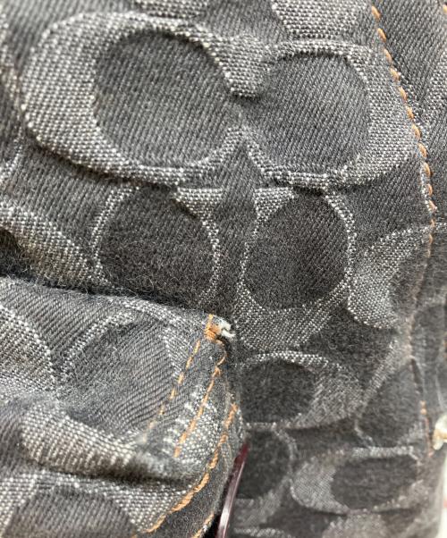 COACH（コーチ）COACH (コーチ) チャーター バックパック・シグネチャー デニム ブラックの古着・服飾アイテム