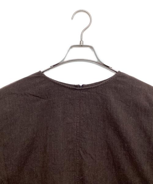 Spick and Span（スピック＆スパン）Spick and Span (スピック＆スパン) ハイブリッドラミーTトップス ブラウン サイズ:表記無しの古着・服飾アイテム