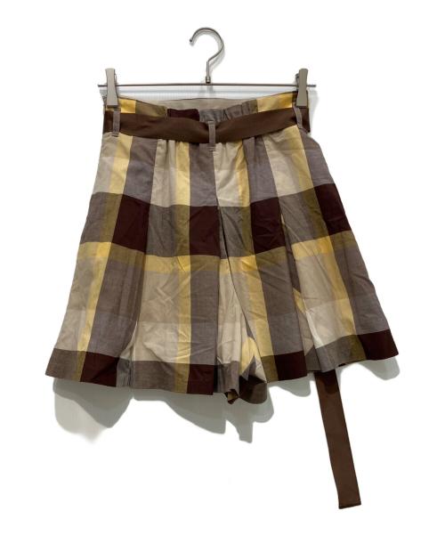BLUE LABEL CRESTBRIDGE（ブルーレーベルクレストブリッジ）BLUE LABEL CRESTBRIDGE (ブルーレーベルクレストブリッジ) セットアップブラウス ブラウン サイズ:38の古着・服飾アイテム