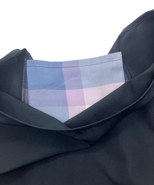 BLUE LABEL CRESTBRIDGE（ブルーレーベルクレストブリッジ）BLUE LABEL CRESTBRIDGE (ブルーレーベルクレストブリッジ) ドライブロードティアードワンピース ネイビー サイズ:38の古着・服飾アイテム