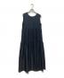 BLUE LABEL CRESTBRIDGE（ブルーレーベルクレストブリッジ）の古着「ドライブロードティアードワンピース」｜ネイビー