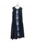BLUE LABEL CRESTBRIDGE (ブルーレーベルクレストブリッジ) ドライブロードティアードワンピース ネイビー サイズ:38：10000円