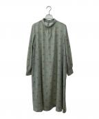 MACKINTOSH LONDONマッキントッシュ ロンドン）の古着「ヴィンテージフラワーワンピース」｜ライトグリーン