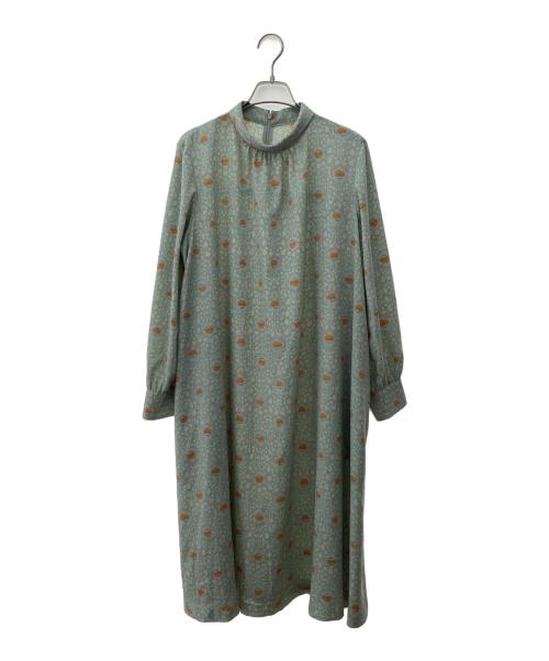 MACKINTOSH LONDON（マッキントッシュ ロンドン）MACKINTOSH LONDON (マッキントッシュ ロンドン) ヴィンテージフラワーワンピース ライトグリーン サイズ:44の古着・服飾アイテム