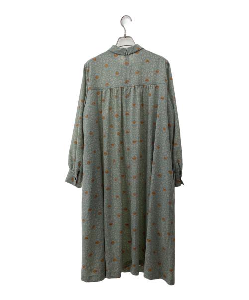 MACKINTOSH LONDON（マッキントッシュ ロンドン）MACKINTOSH LONDON (マッキントッシュ ロンドン) ヴィンテージフラワーワンピース ライトグリーン サイズ:44の古着・服飾アイテム