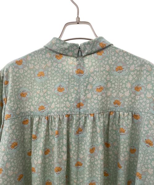 MACKINTOSH LONDON（マッキントッシュ ロンドン）MACKINTOSH LONDON (マッキントッシュ ロンドン) ヴィンテージフラワーワンピース ライトグリーン サイズ:44の古着・服飾アイテム
