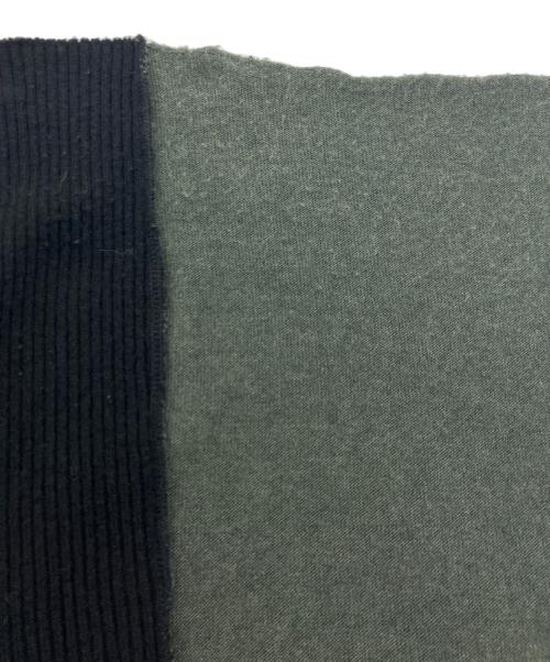 MM6 Maison Margiela（エムエムシックスメゾンマルジェラ）MM6 Maison Margiela (エムエムシックスメゾンマルジェラ) Patchwork Long Sleeve Dress　パッチワーク ロングスリーブ ドレス オリーブ サイズ:XSの古着・服飾アイテム