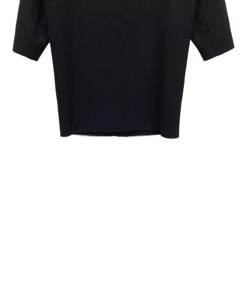 DAMA collection（ダーマコレクション）DAMA collection (ダーマコレクション) ラムレザーポケットウールコート ネイビー サイズ:1の古着・服飾アイテム