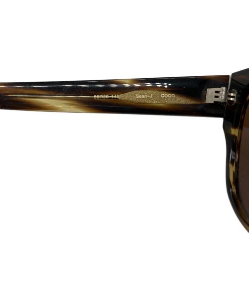 OLIVER PEOPLES（オリバーピープルズ）OLIVER PEOPLES (オリバーピープルズ) sean-j サングラス ブラウンの古着・服飾アイテム